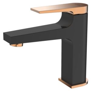 Invena MIDNIGHT BU-35-014-V Umyvadlová baterie nízká, černo-zlatá - Invena