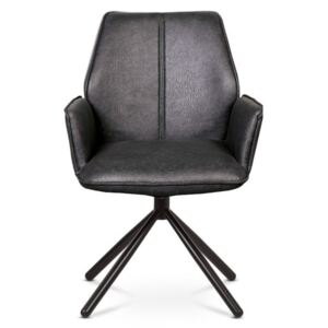 Jídelní židle DEBORA šedá/černá