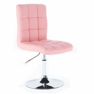 Židle TOLEDO na kulaté podstavě růžová (VPT)
