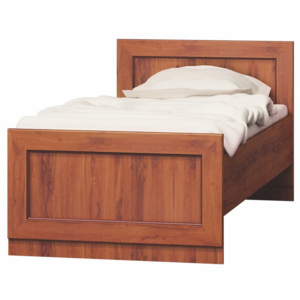 Dřevěná postel 90x200 cm v dekoru dub stoletý typ T21 KN079