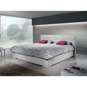 Čalouněná postel s úložným prostorem FACILE 180x200 s roštem ND4 a matrací BAZI
