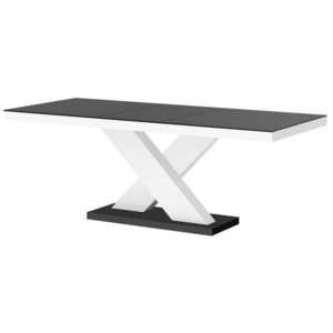 Konferenční stolek XENON MINI MAT, černo/bílý (Jednoduchý designový)