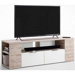TV stolek Tabor 1, pískový dub/bílá