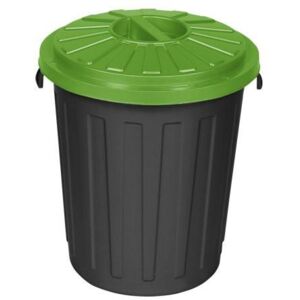 Odpadkový koš se zeleným víkem 24l