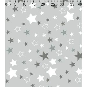 Plenkovina jednoduchá - Hvězdičky šedé na šedé | RTex