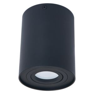 BERGE Podhledové bodové svítidlo OS100-CP výklopné - kruhové - černá matná + patice GU10
