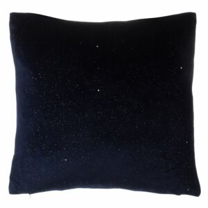 Sametový dekorativní polštář v tmavomodré barvě 45 x 45 cm COSMOS