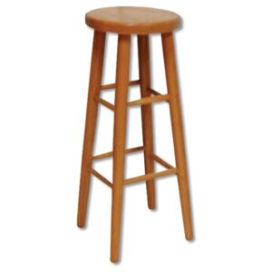 KT240 dřevěný taburet-stolička masiv buk Drewmax (Kvalitní nábytek z bukového masivu)