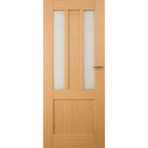 VASCO DOORS Interiérové dveře LISBONA kombinované, model 4, Dub rustikál, B