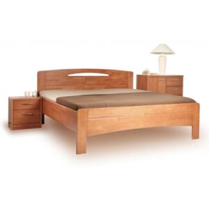 Dřevěná postel - dvoulůžko EVITA 3 senior, masiv buk , 160x200 cm