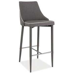 Barová židle LACO, 105x44x43, šedá tap. 06