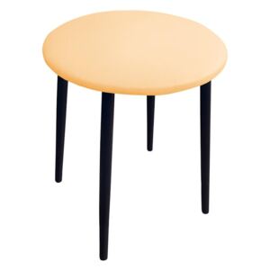 Kulatá stolička Lobe černé nohy Žlutá - 9D