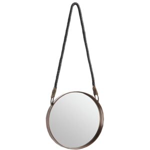 Bronzové závěsné zrcadlo LaForma Stiel 23 cm
