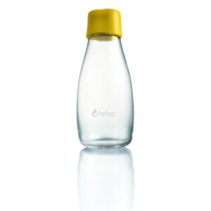 Tmavě žlutá skleněná lahev ReTap s doživotní zárukou, 300 ml