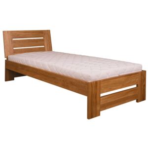 Drewmax luxusní dřevěná postel 80 - 100 cm masiv dub