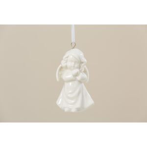 BOLTZE Porcelánový anděl Anastacia v7,5 cm bílý závěsný, 1ks Anděl: Spící