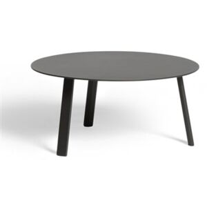 Diphano Hliníkový odkládací stolek 60cm nízký Easy-Fit, Diphano, kulatý 28x60cm nízký, rám hliník barva šedočerná (lava), deska HPL barva šedobéžová (stone grey)