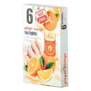 Čajové 6ks Ginger Orange vonné svíčky