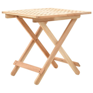 Skládací odkládací stolek masivní ořechové dřevo 50x50x49 cm