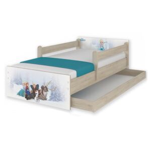 SKLADEM: Dětská postel MAX se šuplíkem Disney - FROZEN 160x80 cm - bez matrace
