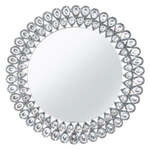 Noble Home Nástěnné zrcadlo Diamo se skleněnými krystaly, 80 cm