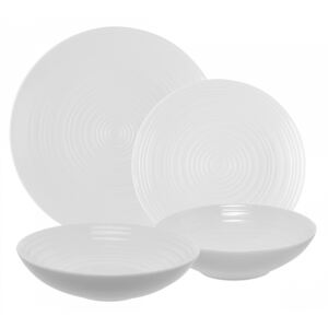 Lunasol - Porcelánový set bílý lesklý 19 ks - Gaya RGB Spiral (w0016)