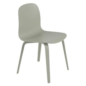 Muuto Židle Visu, wood base, dusty green