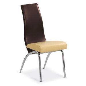 Jídelní židle K2 YON hnědá / béžová