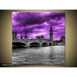 Černobílý obraz Londýna (F002453F3030)