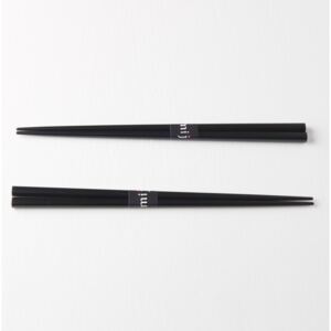 MADE IN JAPAN Sada 2 ks: Lakované jídelní hůlky Chopsticks černé, Vemzu