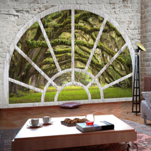 Artgeist Fototapeta - Window to Secret Forest 100x70