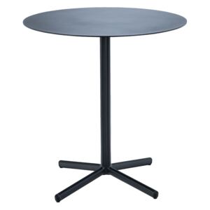 Černý kulatý kovový zahradní bistro stůl HOUE Flor 60 cm
