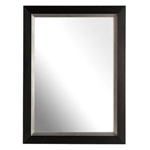 Inov8 Zrcadlo s rámem - černá 25x20 cm