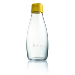 Tmavě žlutá skleněná lahev ReTap s doživotní zárukou, 500 ml