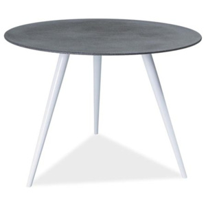 Kulatý jídelní stůl 100 cm v barvě šedý kámen KN558