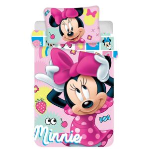 Jerry fabrics Disney povlečení do postýlky Minnie sweet 072 baby 100x135+40x60 cm