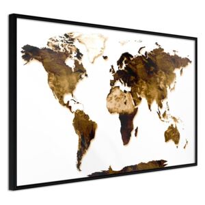Bimago Zarámovaný obraz - Our World Černý rám 60x40 cm
