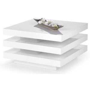 INGRID stolek konferenční bílý, 80 x 80 x 45 cm,, bílá, mdf