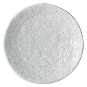 Bílý keramický talíř MIJ Star, ø 13 cm