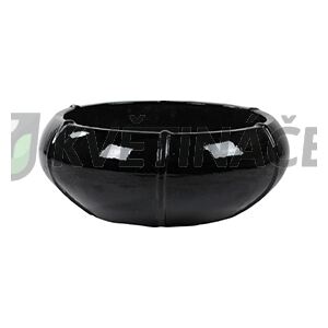 Moda Bowl Black 55x22cm - s fólií do květináče a měrkou