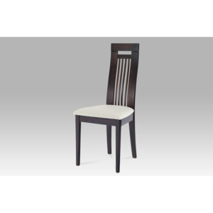 Jídelní židle dřevěná dekor wenge S PODSEDÁKEM NA VÝBĚR BC-22412 BK