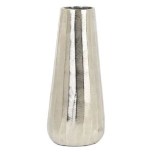 Stříbrná kovová váza Durango nickel - Ø13*29cm