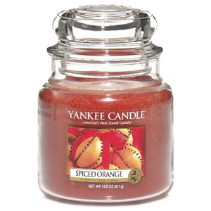 Svíčka ve skleněné dóze Yankee Candle Pomeranč se špetkou koření, 410 g