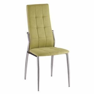 Židle, zelená látka / kov, ADORA