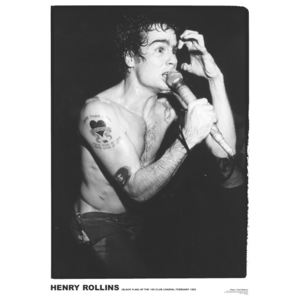 Plakát, Obraz - Black Flag - Henry Rollins ’81, (59,4 x 84 cm)