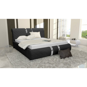 Čalouněná postel DINA + matrace DE LUX, 140x200, madryt 1100