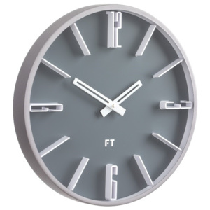 Nástěnné hodiny Future Time FT6010GY Numbers 30cm