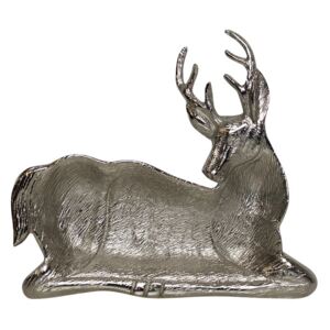 Stříbrná kovová mísa ve tvaru jelena - 26*28*2cm