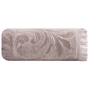 Bavlněný froté ručník se vzorem RIA 50x90 cm, růžová, 490 gr Mybesthome Varianta: ručník - 1 kus 50x90 cm