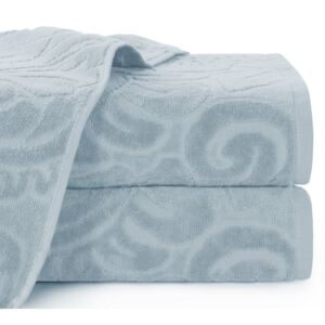 Bavlněný froté ručník se vzorem LIVIA 50x90 cm, stříbrná, 390 gr Mybesthome Varianta: ručník - 3 kusy 50x90 cm zvýhodněná cena